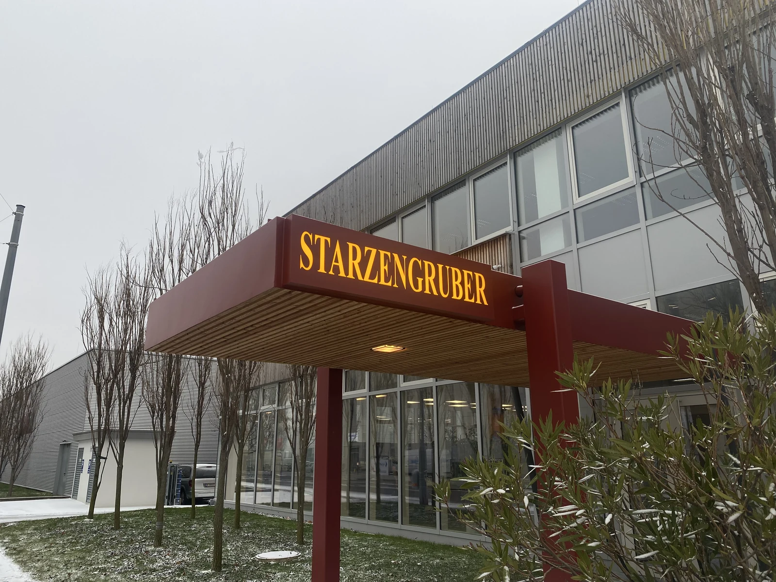 Eingang der Druckerei Starzengruber in Wien